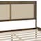 Martha Stewart Jax Queen Size Solid Wood Platform Bed w/Rattan Headboard and Footboard, Brown Gray MG-090022-Q-WOAK-MS - alternate 6